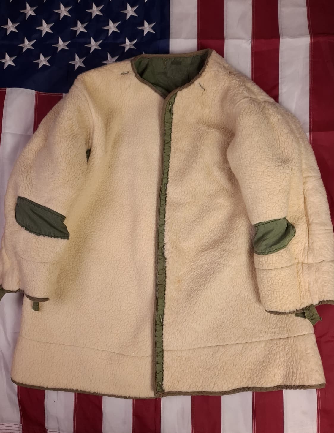 오리지날 미군 M-51 진나단파카 양털 라이너 미듐 셋트 상품이미지10