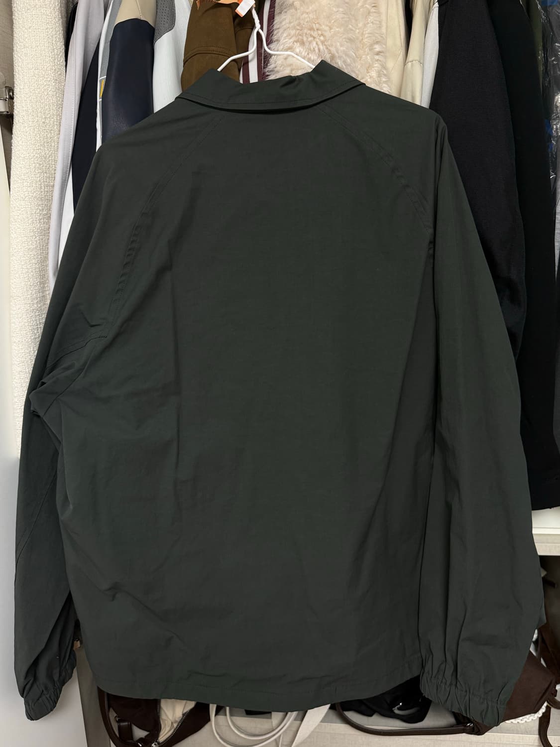 골라 코치자켓 카키 상품이미지9