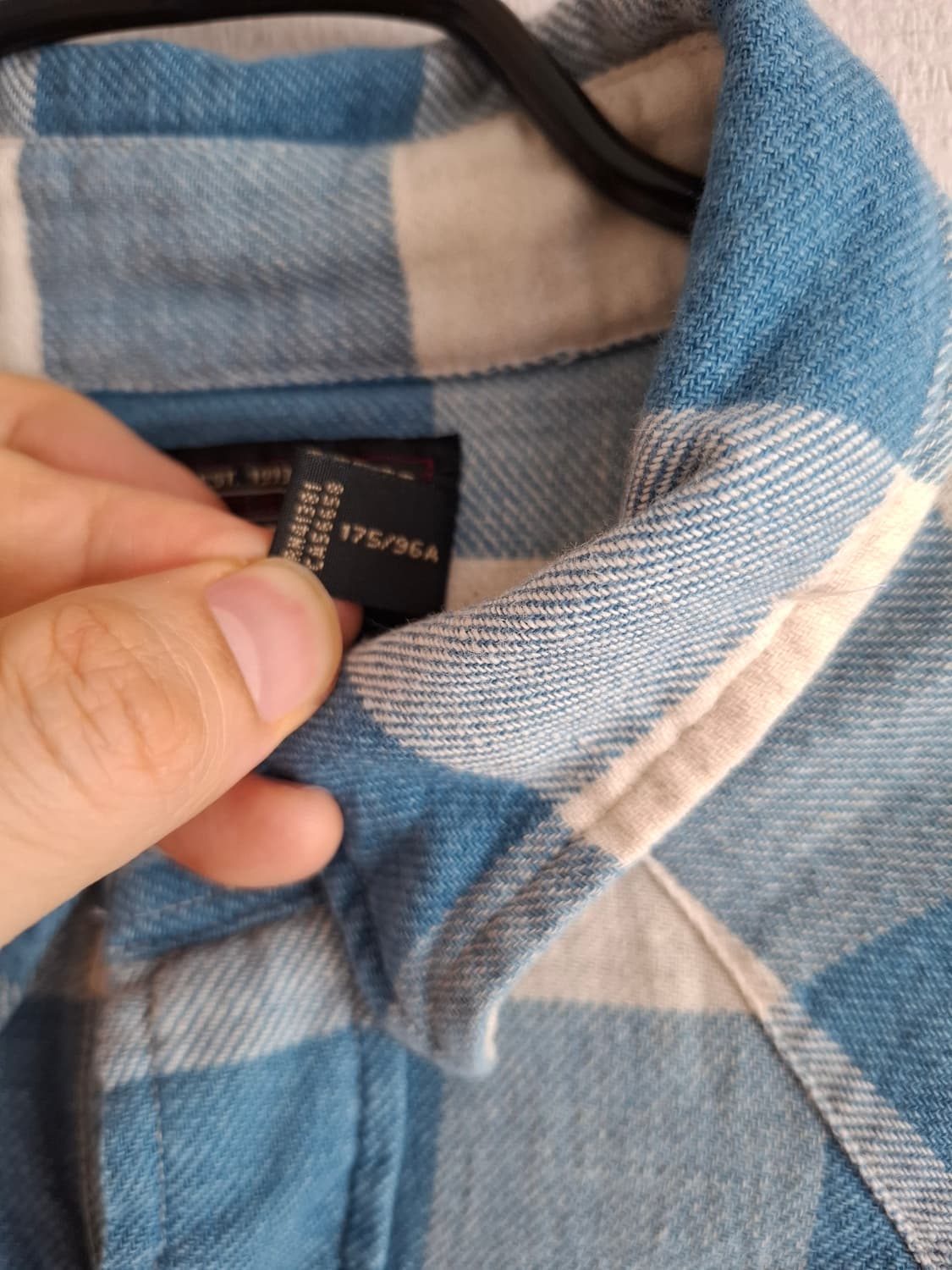 M RRL 플래드 트윌 블루 화이트 체크 웨스턴 셔츠 상품이미지3