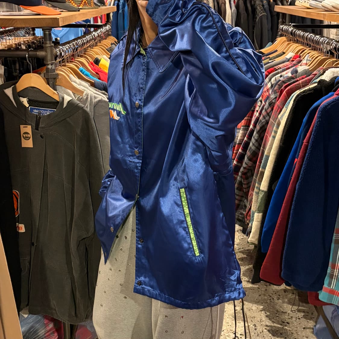 AVIREX 아비렉스 새틴 스트링 코치 자켓 상품이미지4