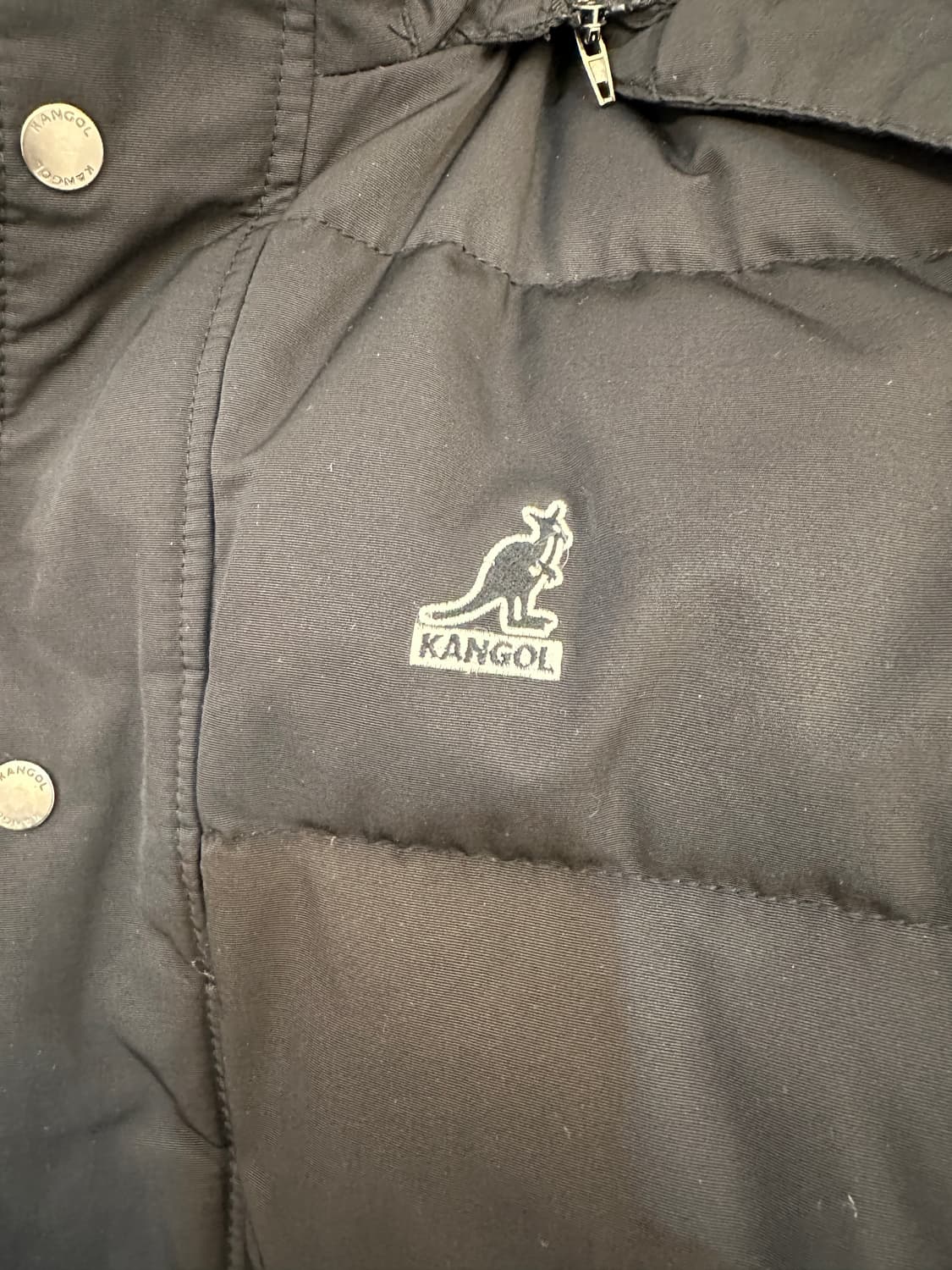 L) 캉골 블랙 오리털 패딩 베이직 숏 점퍼 상품이미지4