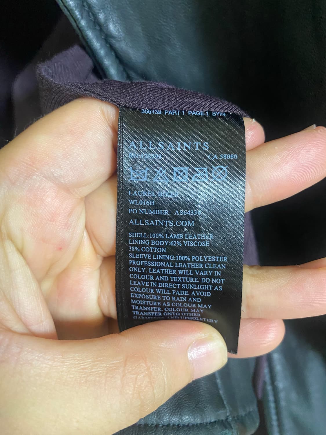 여성 ALL SAINTS 올세인츠 더블라이더자켓 EU36사이즈 상품이미지4