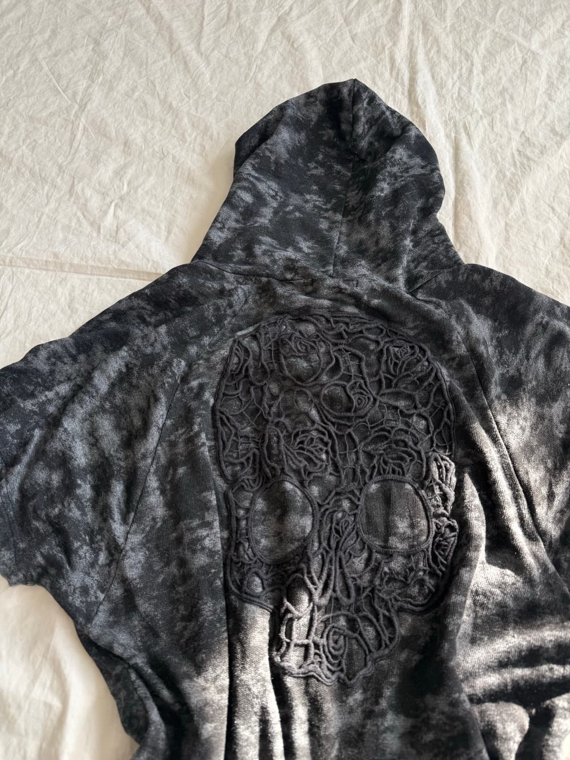 너드 펑크 락시크 니혼진 가오리핏 반팔 후드집업 상품이미지6