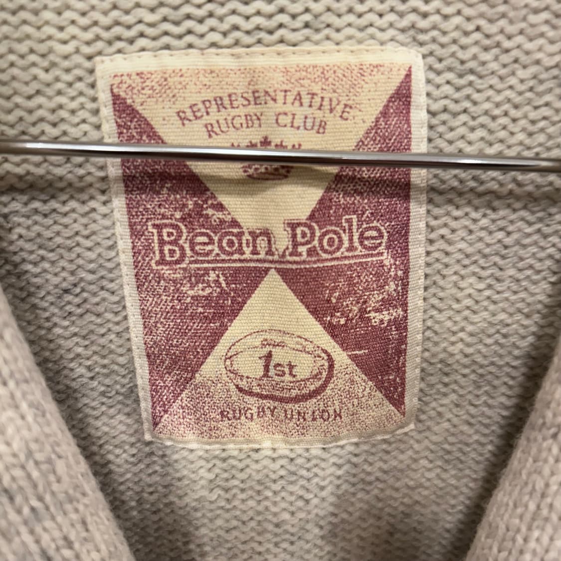 빈폴 울모직 멀티플란넬 숄카라 버튼 가디건 상품이미지3