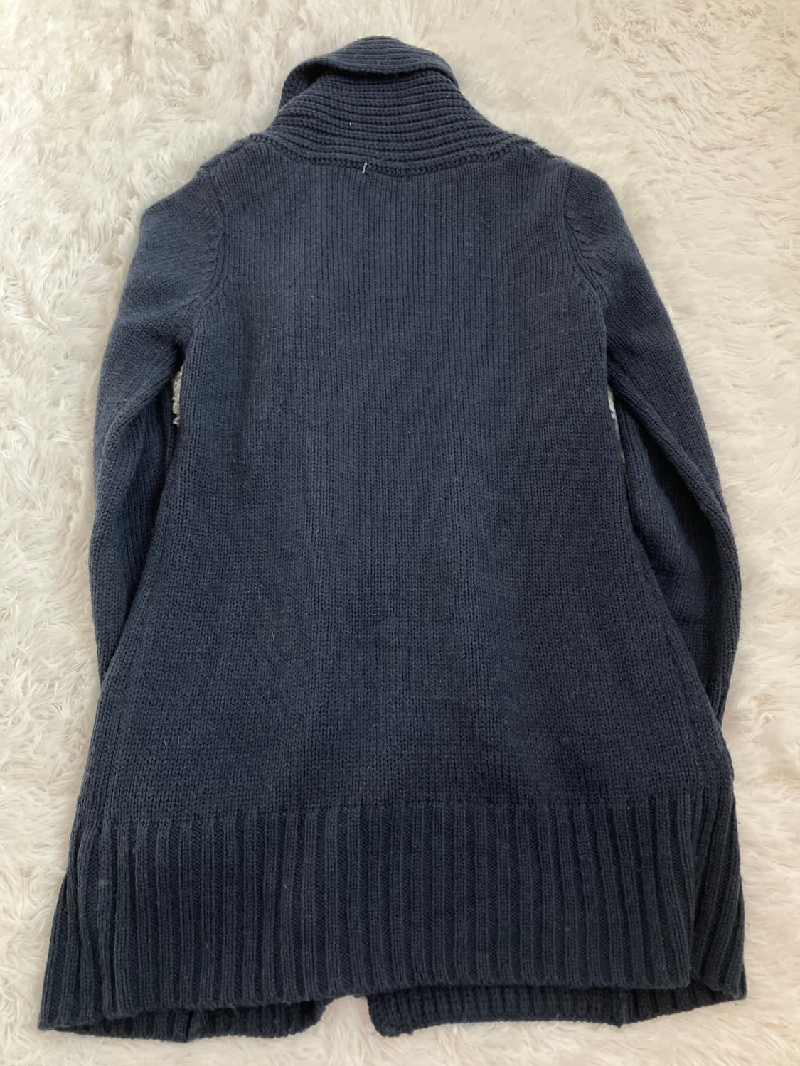 빈티지 네이비 떡볶이 니트 코트 y2k 스트릿 갸루 펑키 일본빈티지70 상품이미지2