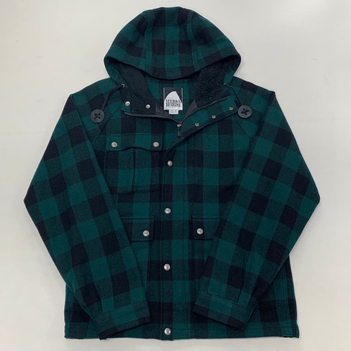 시에라디자인 타탄체크 울 후드자켓 (M) 상품이미지1