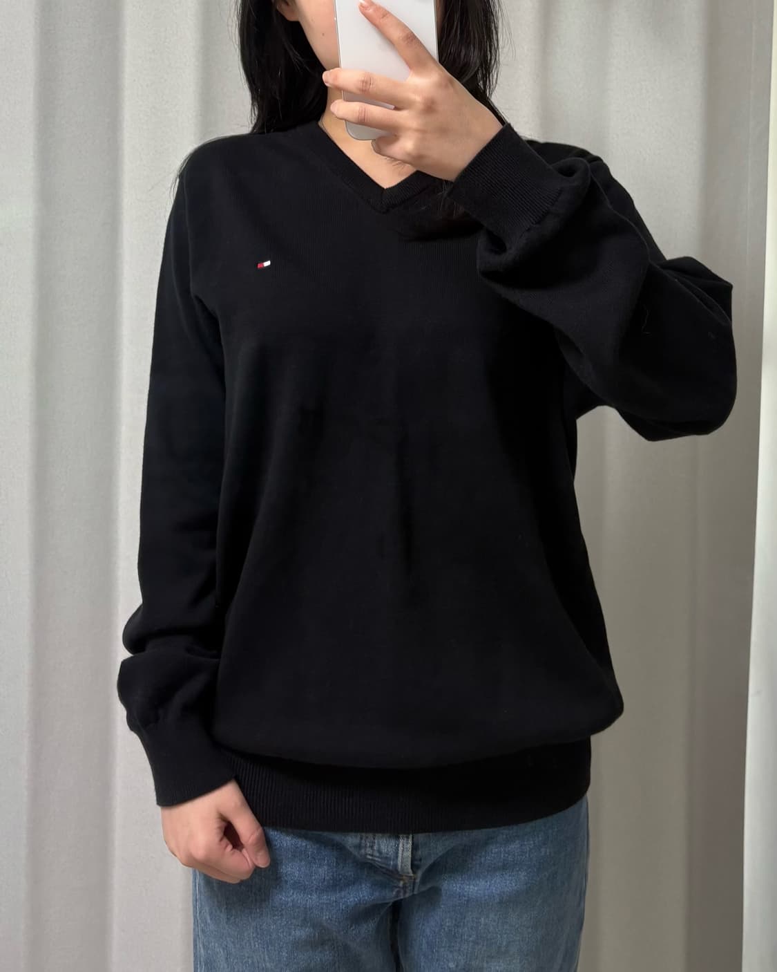 타미힐피거 브이넥 니트 상품이미지1