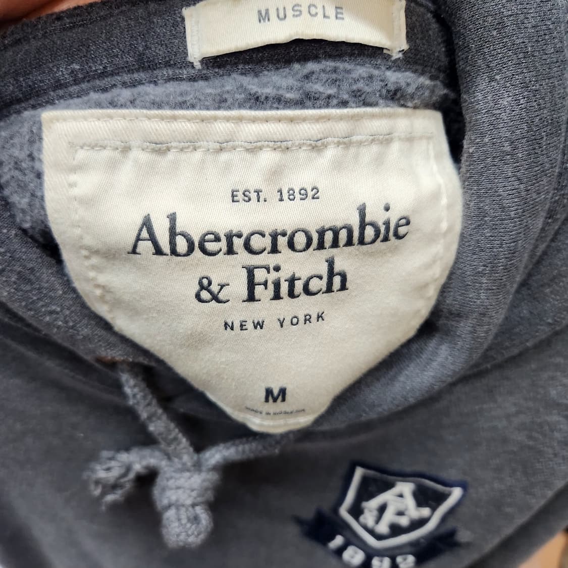아베크롬비 로고/사이드레터링 후드티 M(L)남여공용 상품이미지5