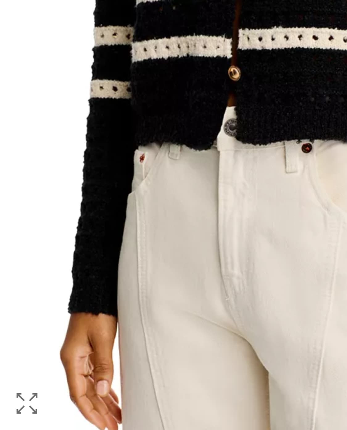 마시모두띠 코튼 스트라이프 가디건 M사이즈 상품이미지3