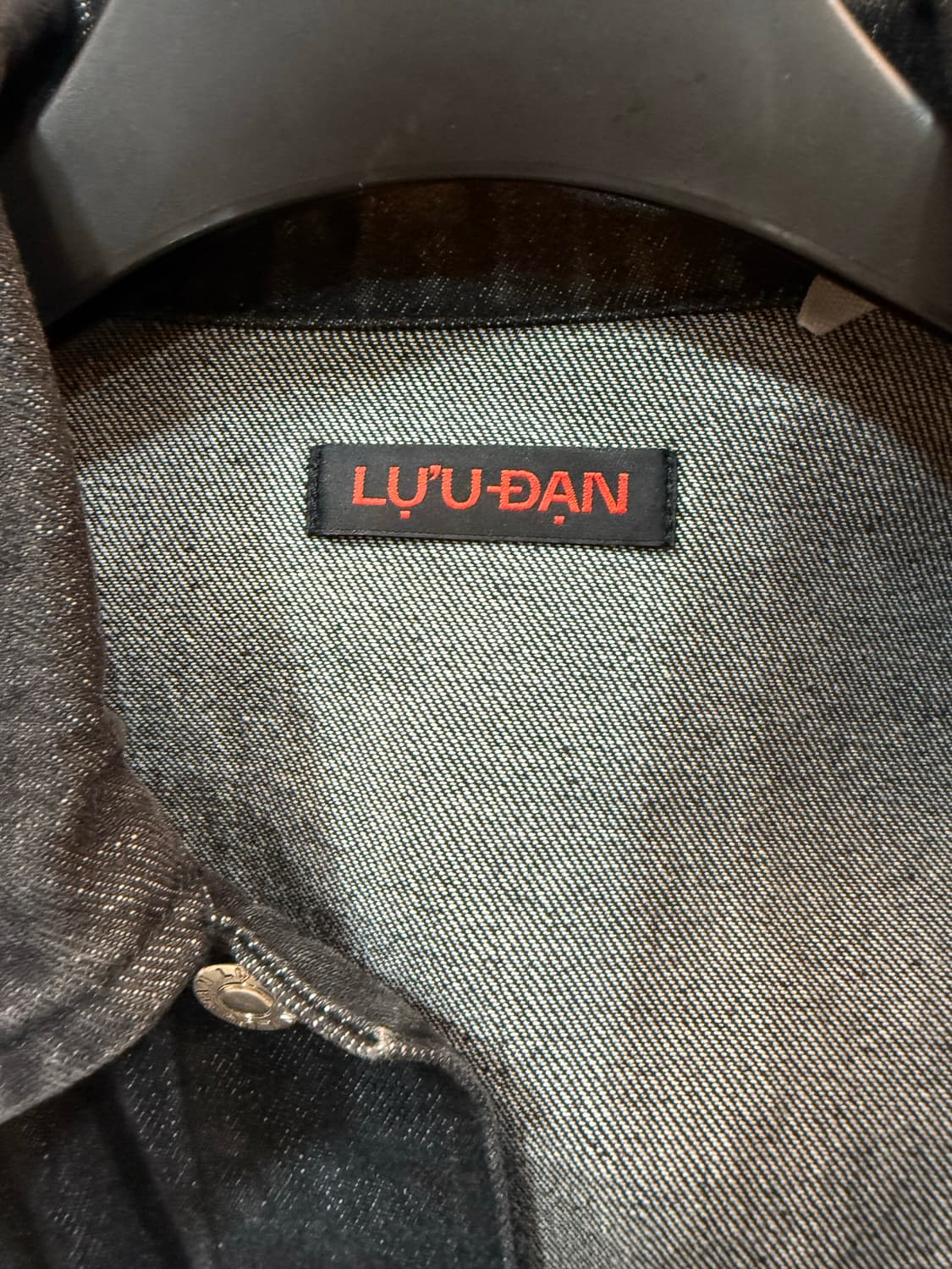 루단 데님 자켓 빈티지 블랙 m 상품이미지3