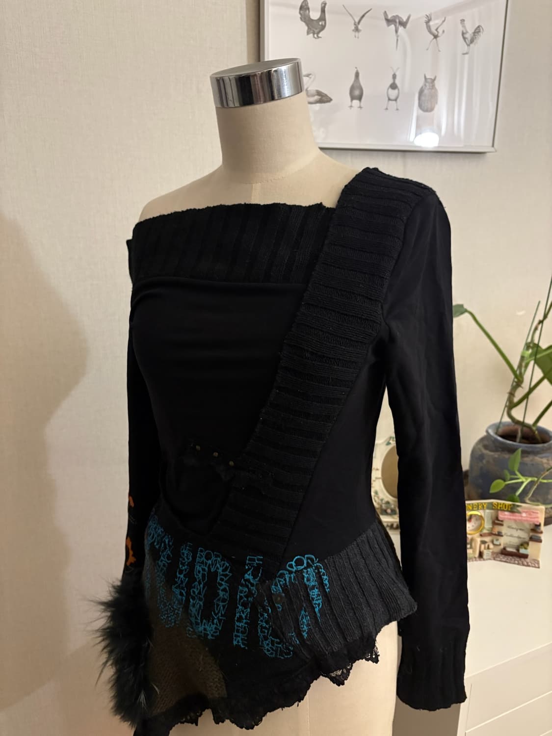 One shoulder knit 상품이미지2