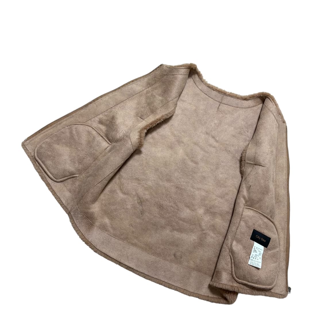 리얼레더 양모 베스트 상품이미지4