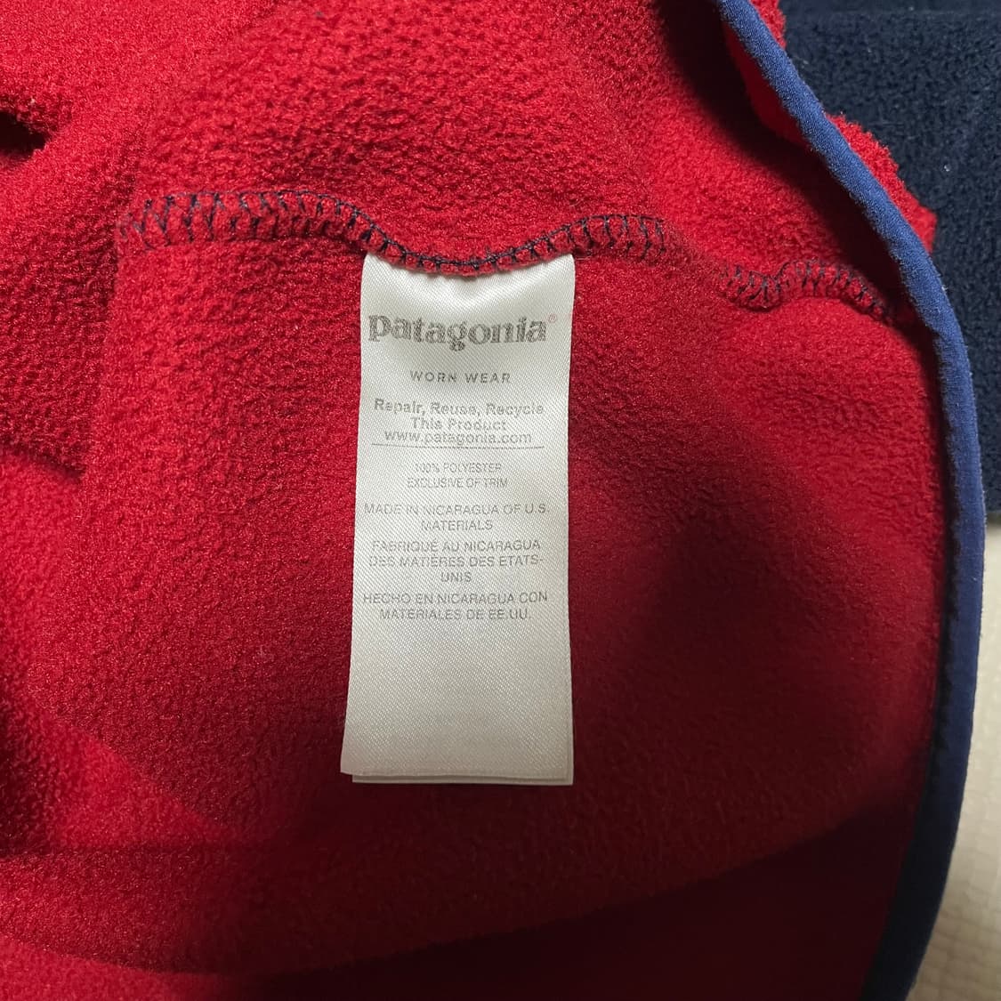 파타고니아 신칠라 네이비/레드 상품이미지4