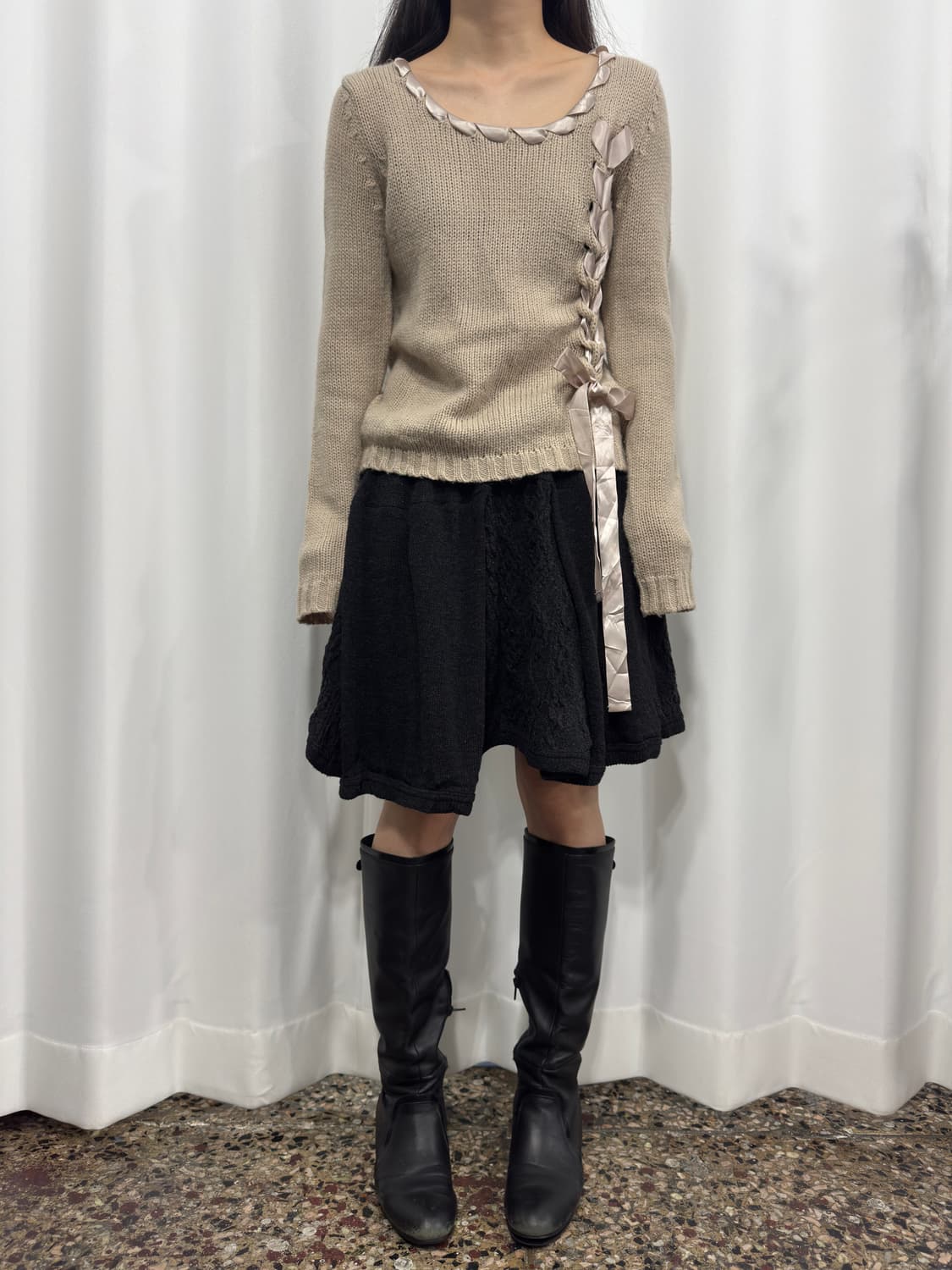 zucca design knit mini skirt 상품이미지2