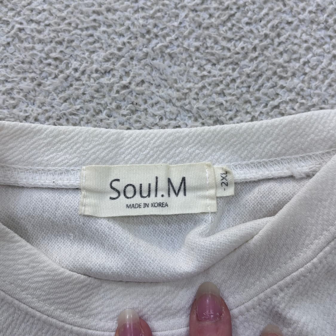 2XL 빈티지 여성 7부 티셔츠 0522Y 상품이미지3