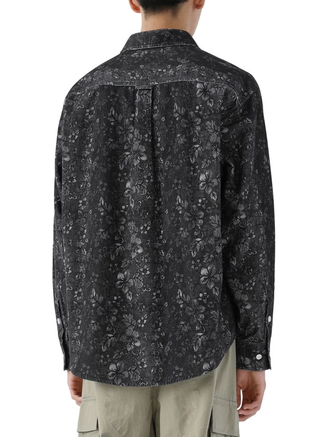 20FW 디스이즈네버댓 Floral Corduroy Shirt Black 상품이미지3