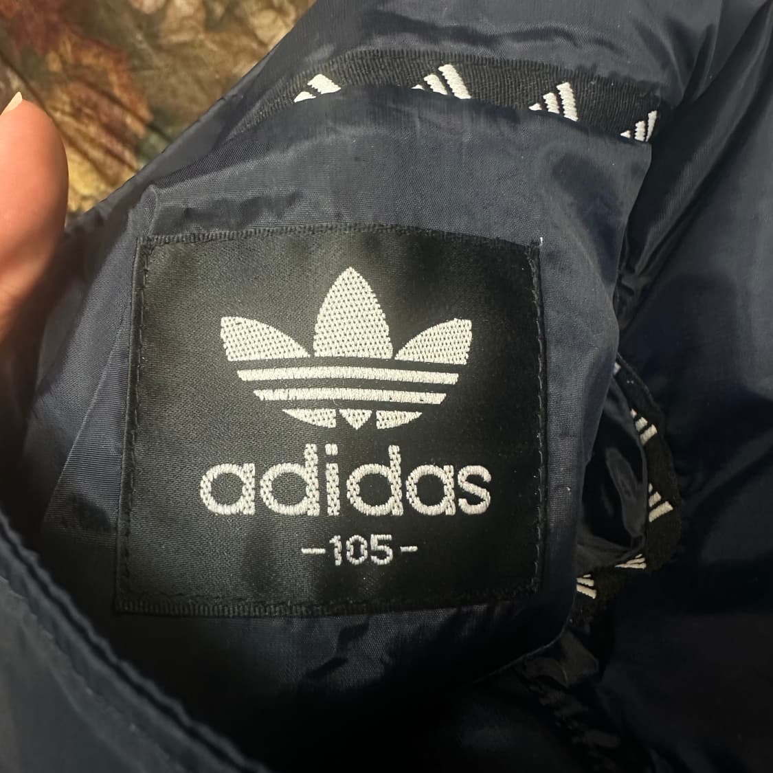 아디다스 올드스쿨 퍼포먼스 백로고 네이비바람막이 105 상품이미지4