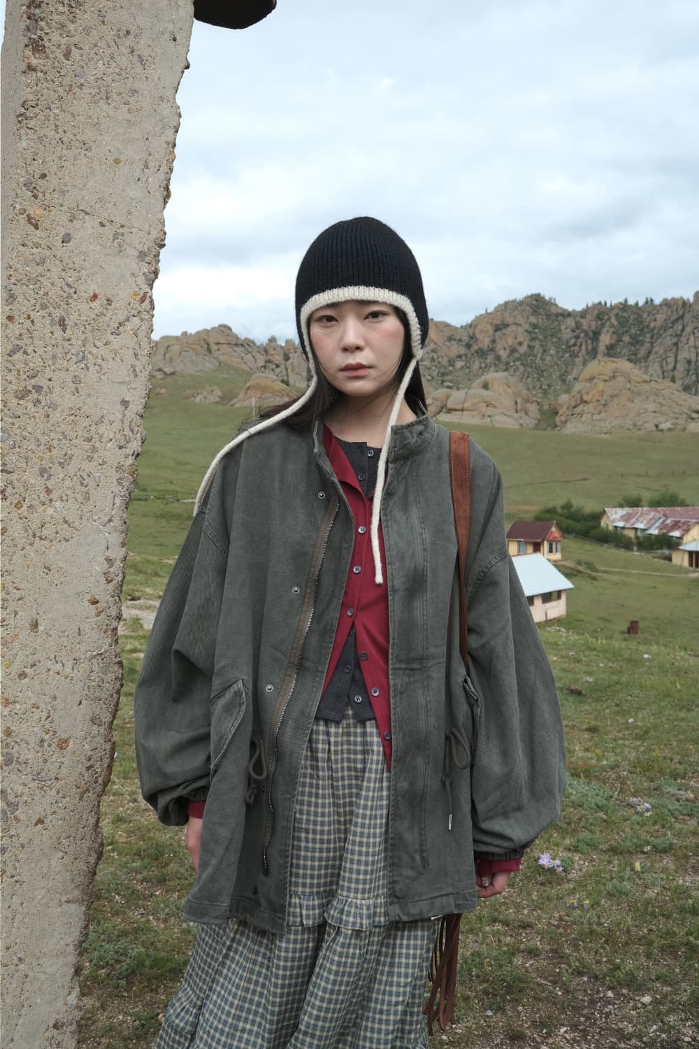 더기 휘네 피그먼트 필드 자켓 카키 상품이미지1