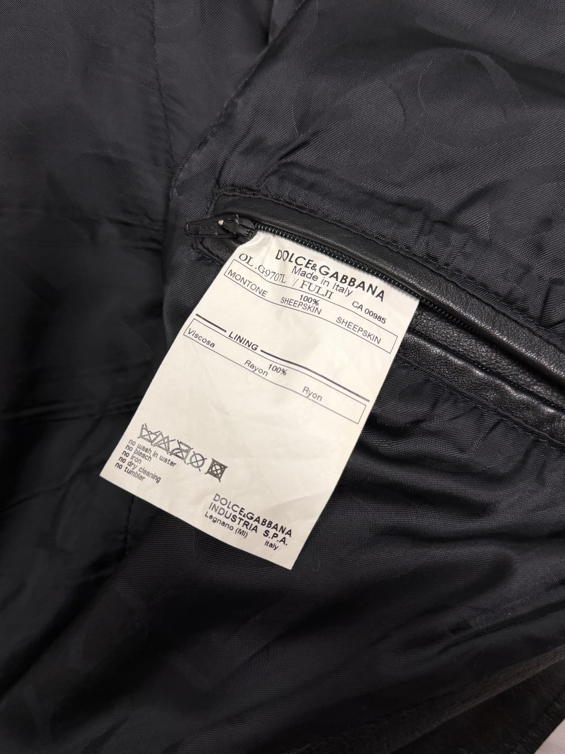 돌체앤가바나 레더 자켓 상품이미지5