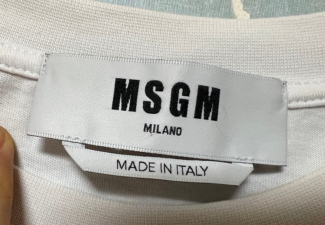 MSGM 엠에스지엠 퍼니 하트 로고 여자 반팔티셔츠 화이트 M 95 66 상품이미지3