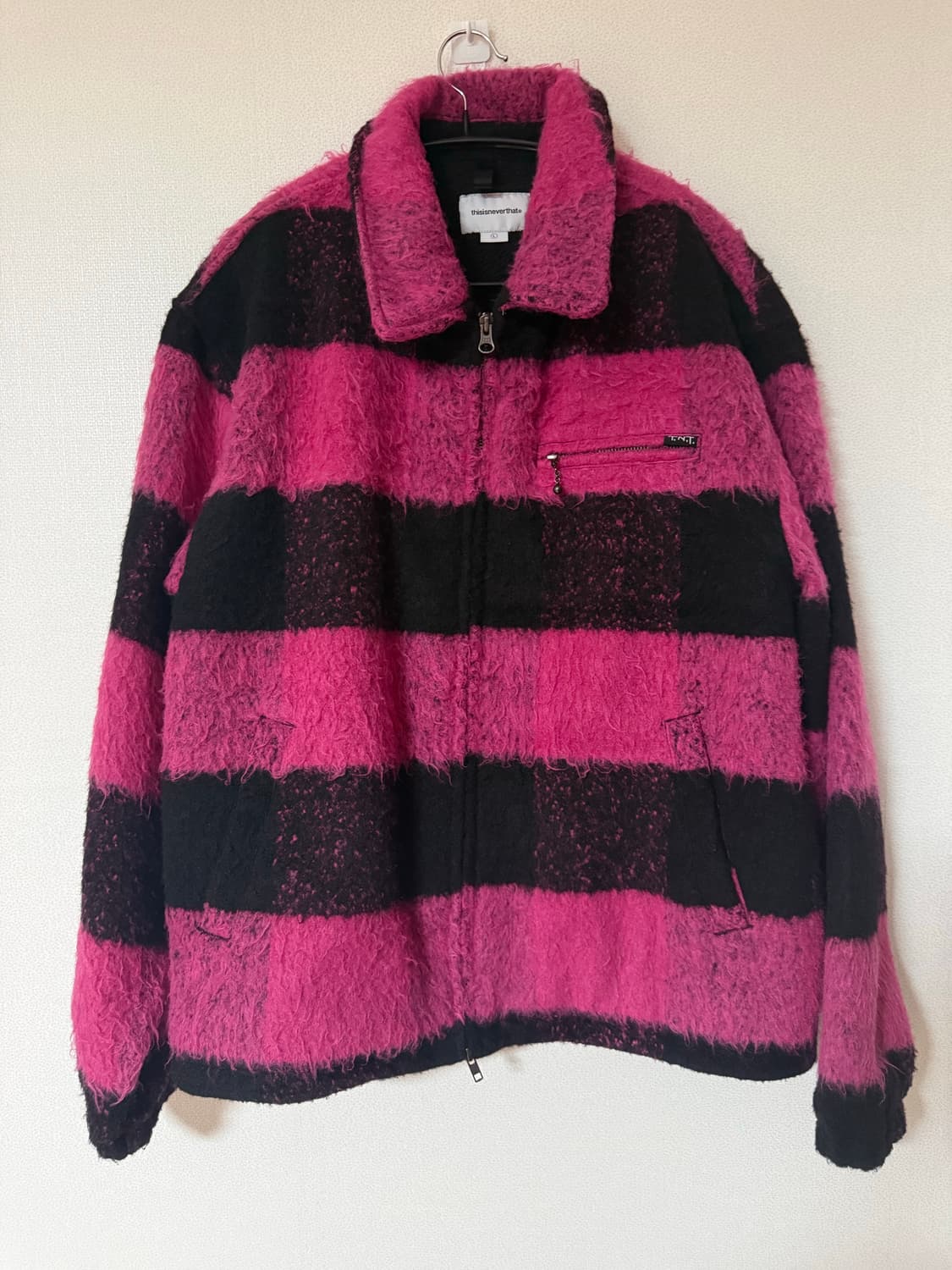 디네댓 단가라 니트집업 상품이미지1