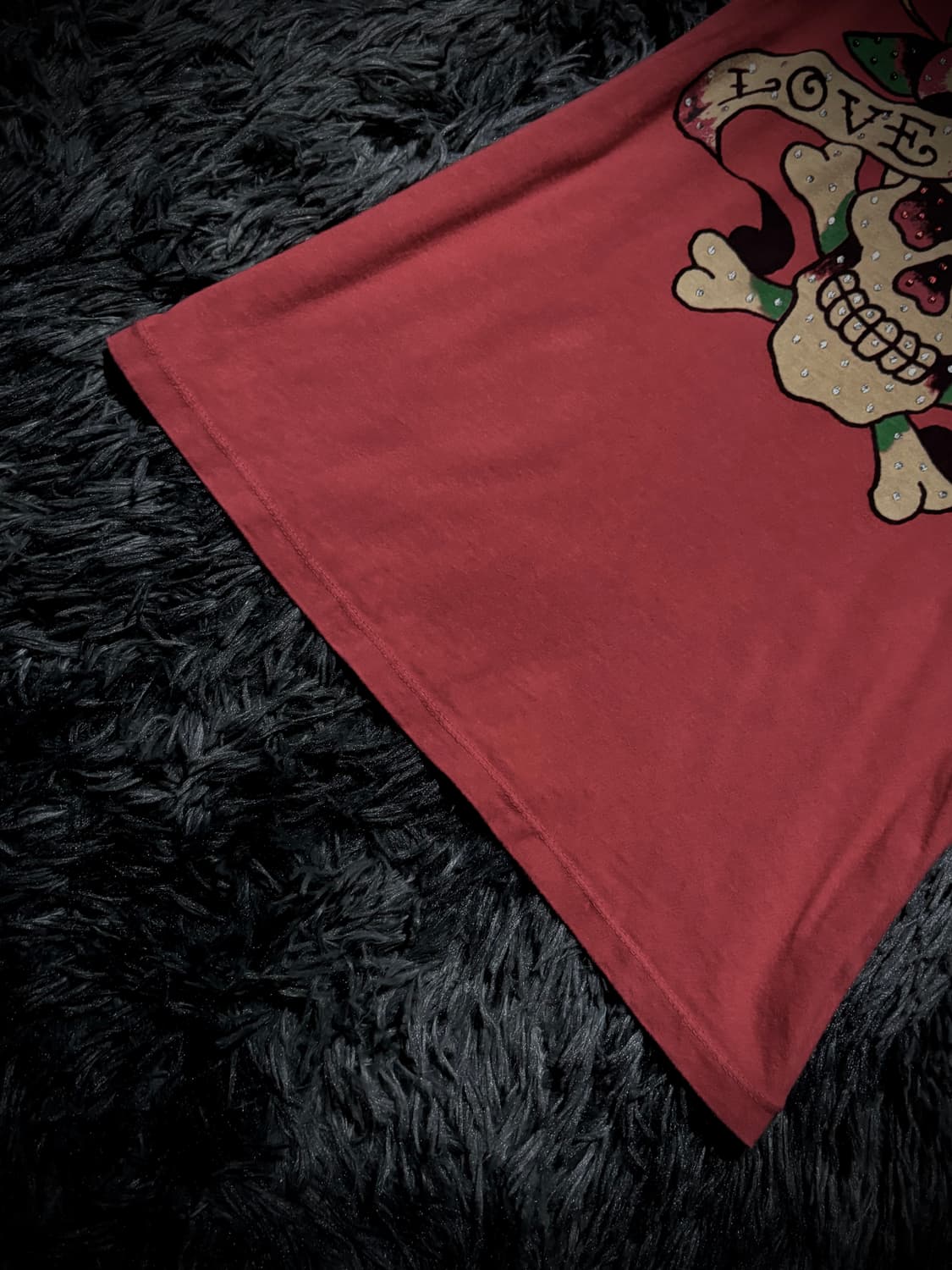 Ed Hardy 레드 스컬 큐빅 반팔 티셔츠 상품이미지4