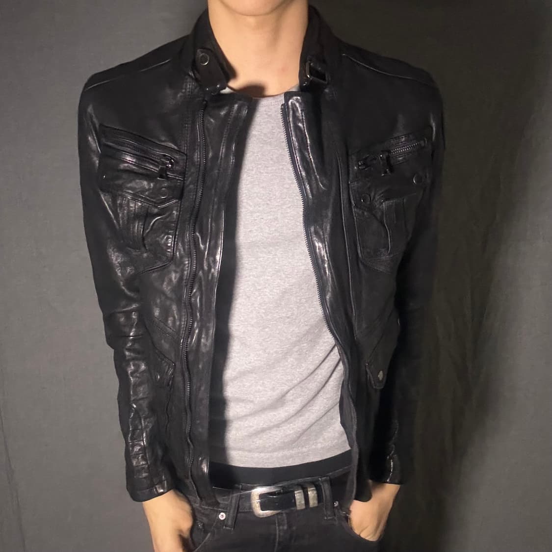 ltaly lamb skin leather jacket 상품이미지3