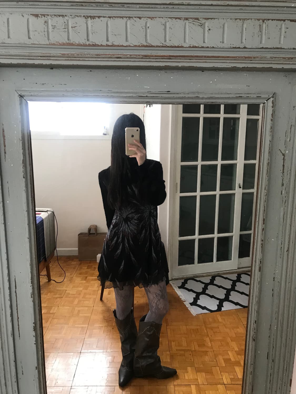 vintage pattern top 상품이미지1