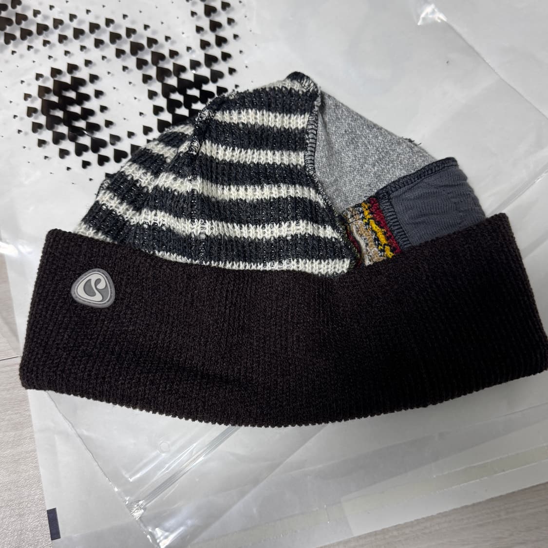 코이세이오 패치 비니 브라운 상품이미지2