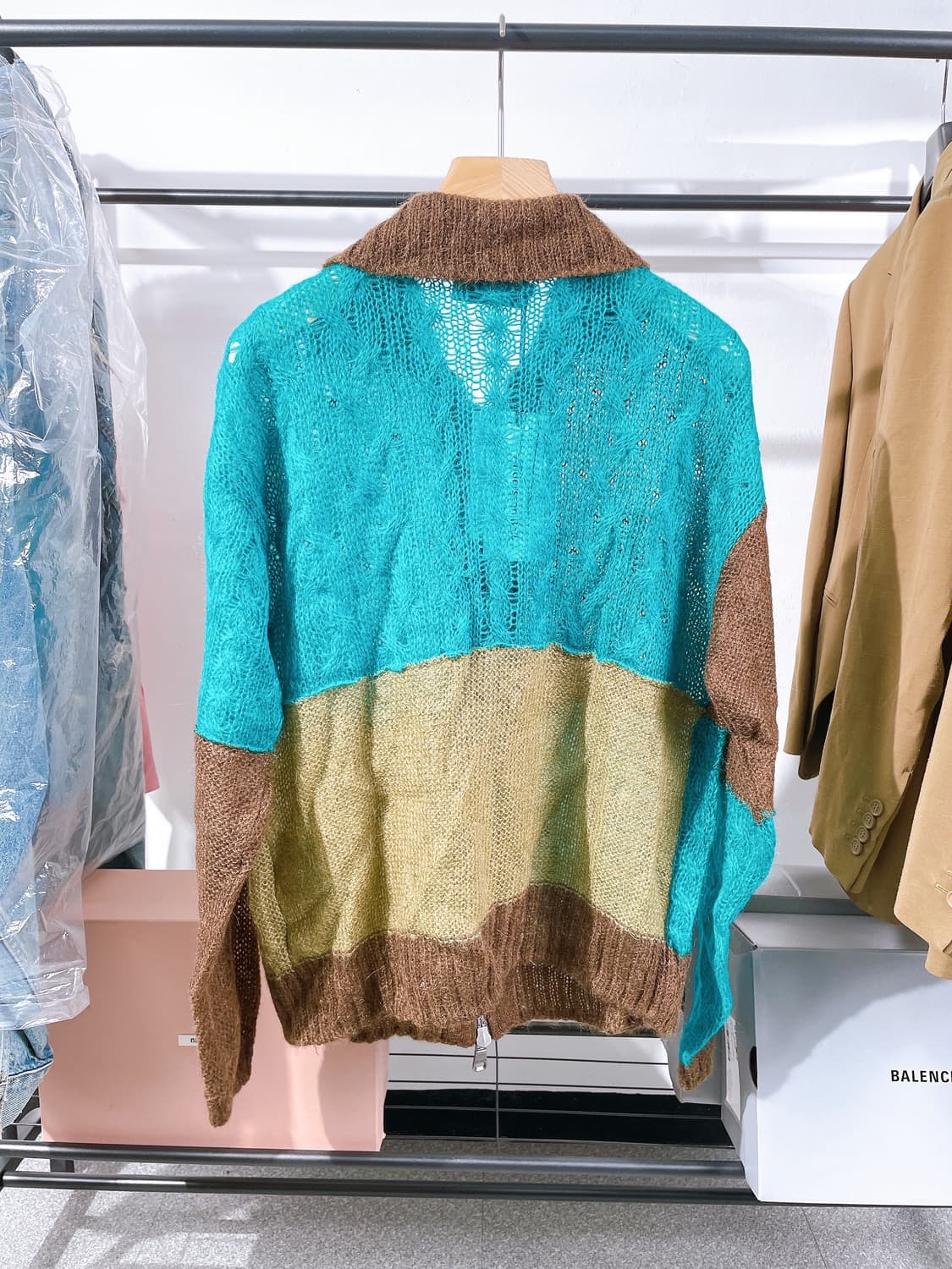 (정품/새상품) 엔더슨 벨 공용 패치워크 가디건 상품이미지3