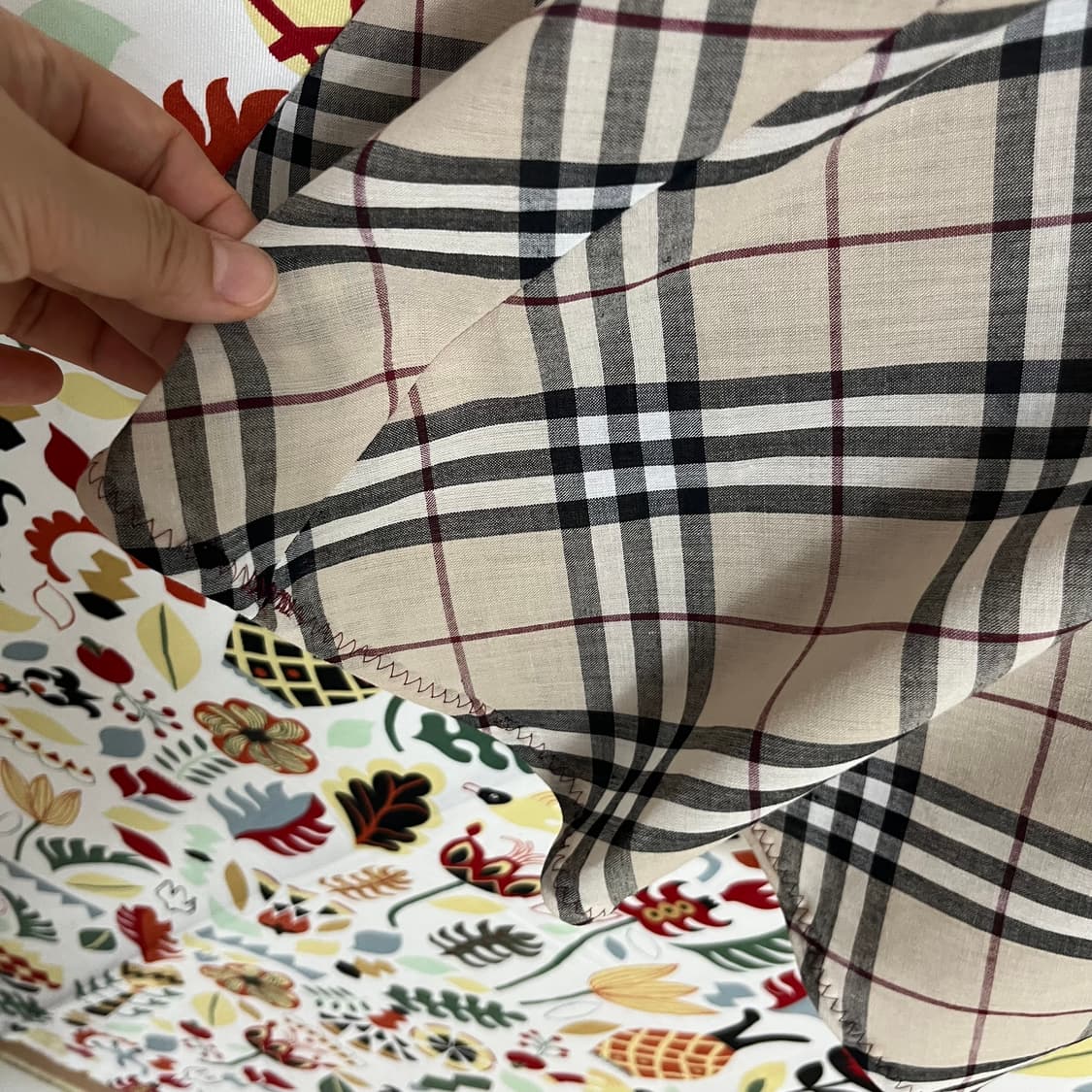 버버리 블루라벨 체크 원피스 36 상품이미지6