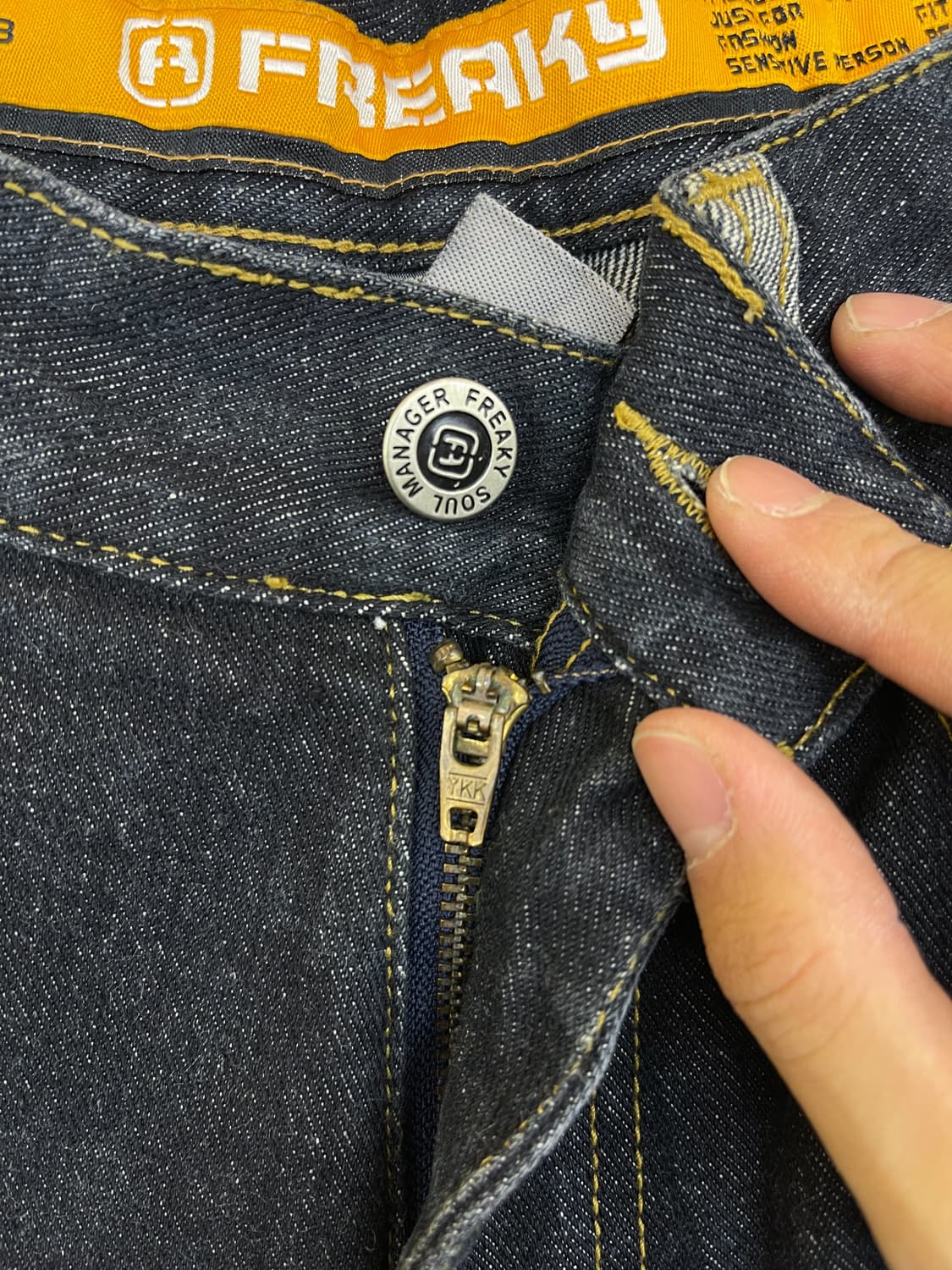 Freaky Massive 808 사이드 라인 올드스쿨 데님 팬츠 상품이미지5