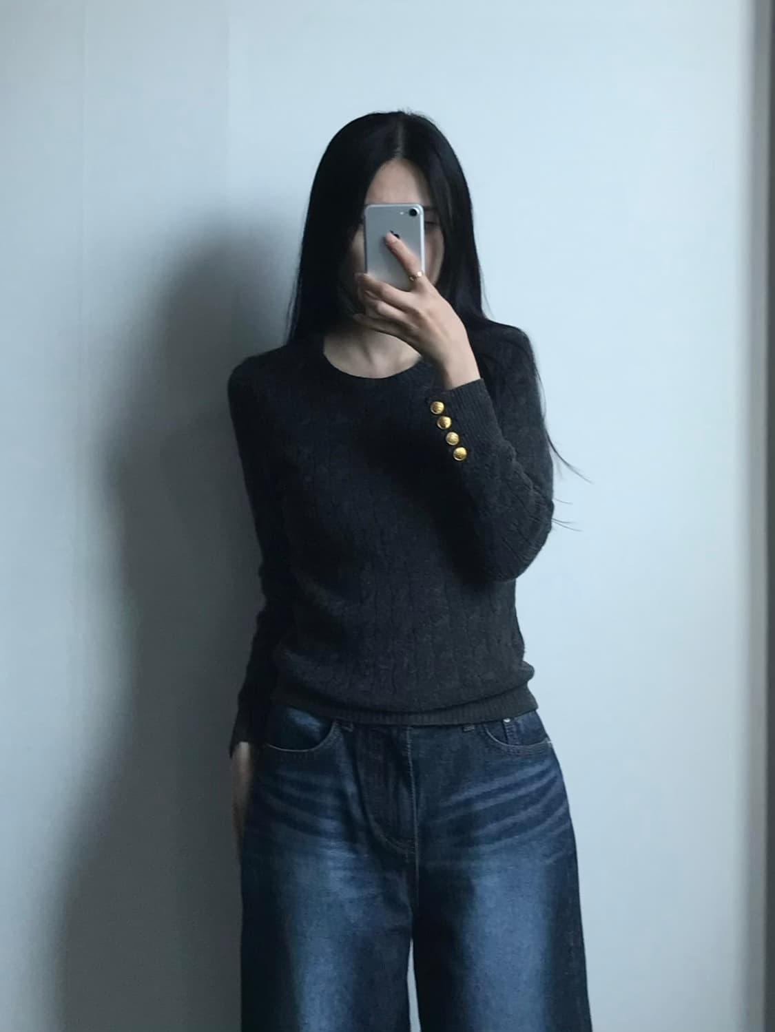 폴로 랄프로렌 럭비 차콜 꽈배기 니트 상품이미지1