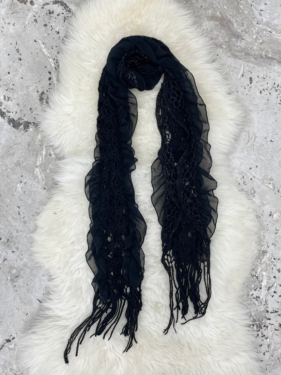 블랙페어리 프릴 수술 머플러  상품이미지4