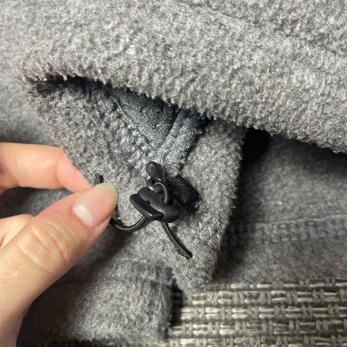 노스페이스 화이트 미니로고 챠콜 후리스 100 상품이미지5