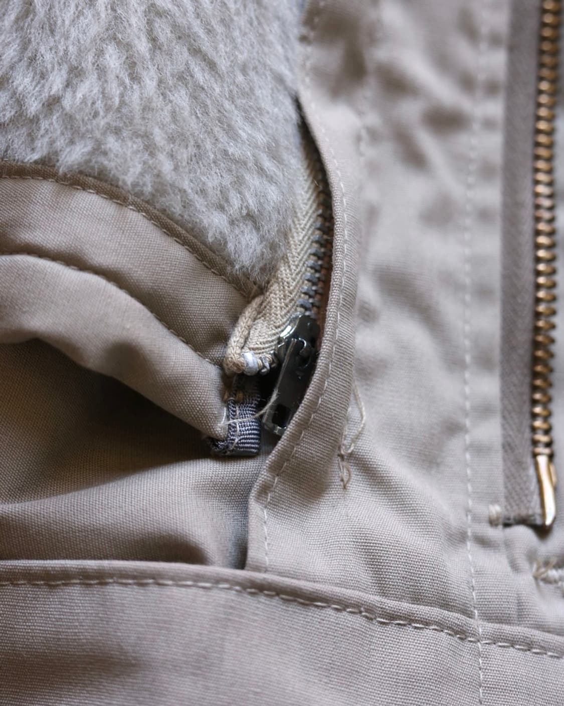 맥그리거 60s 다크론/파일 니트칼라 봄버 자켓 상품이미지5