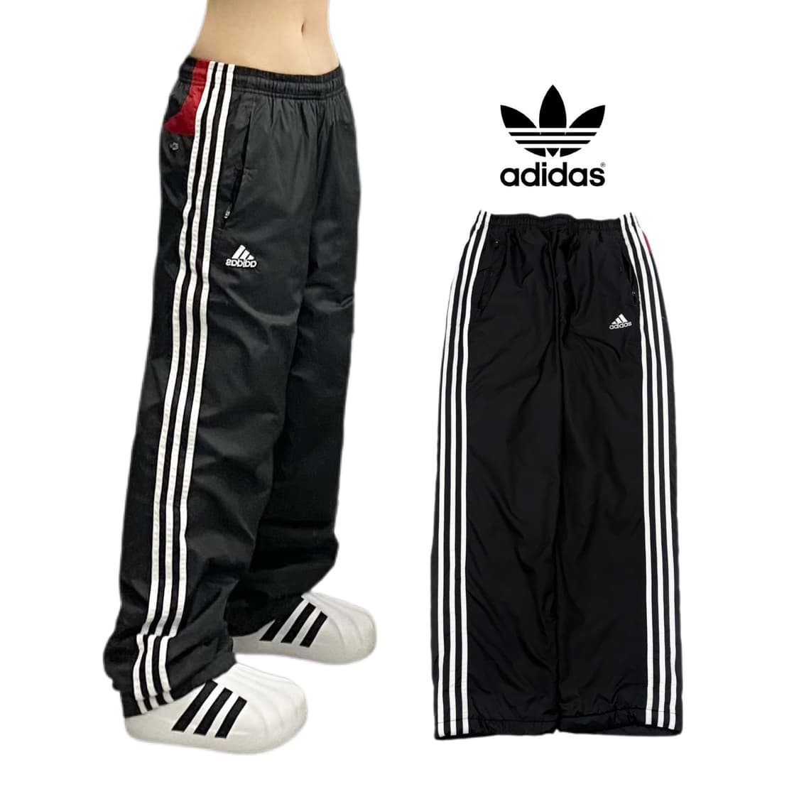 아디다스 00s 삼선 올드스쿨 바람막이 트랙팬프 상품이미지1