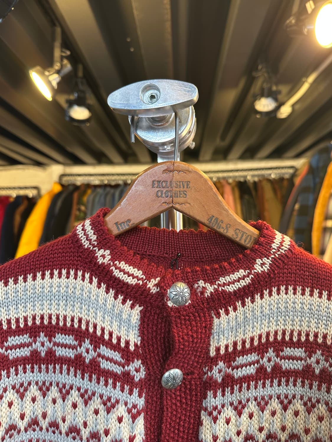 헤비 울 노르딕 스웨터 가디건 상품이미지3