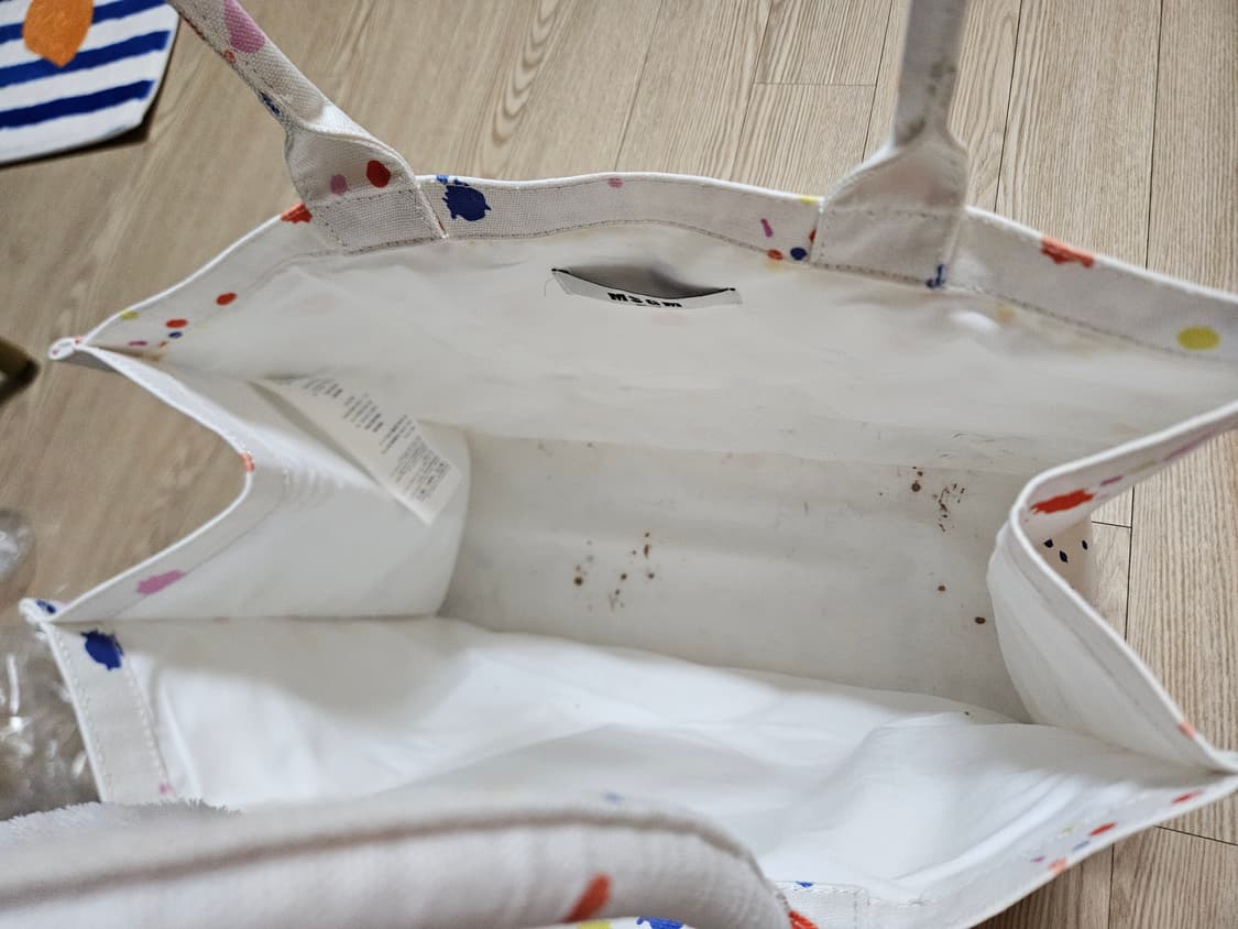 MSGM MSGM 페인트 스플래터 토트백 상품이미지4