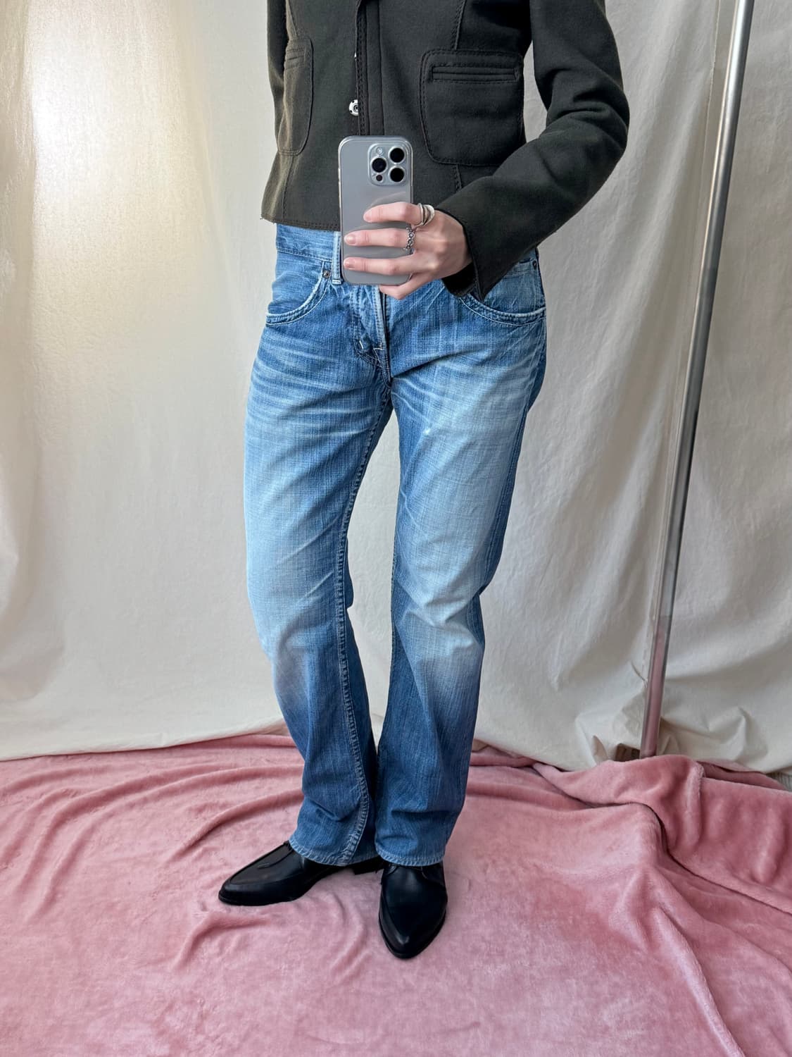 Omnigod 옴니갓 레귤러 핏 셀비지 데님 상품이미지1