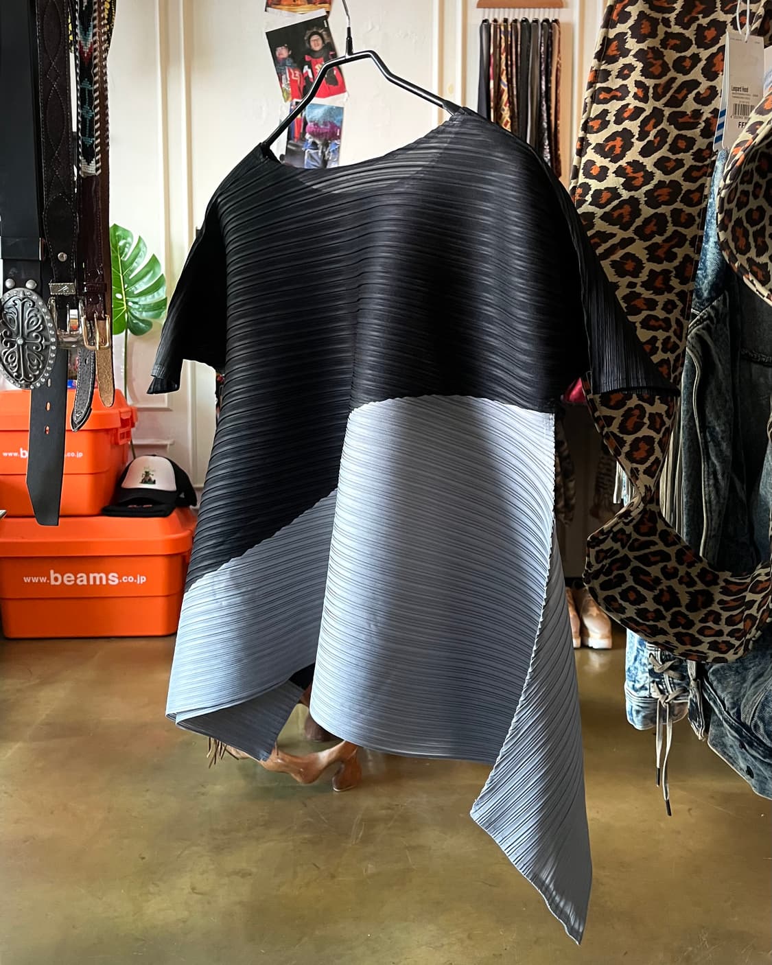 JPN Vintage Avant-garde Pleats 1/2 Top 상품이미지4