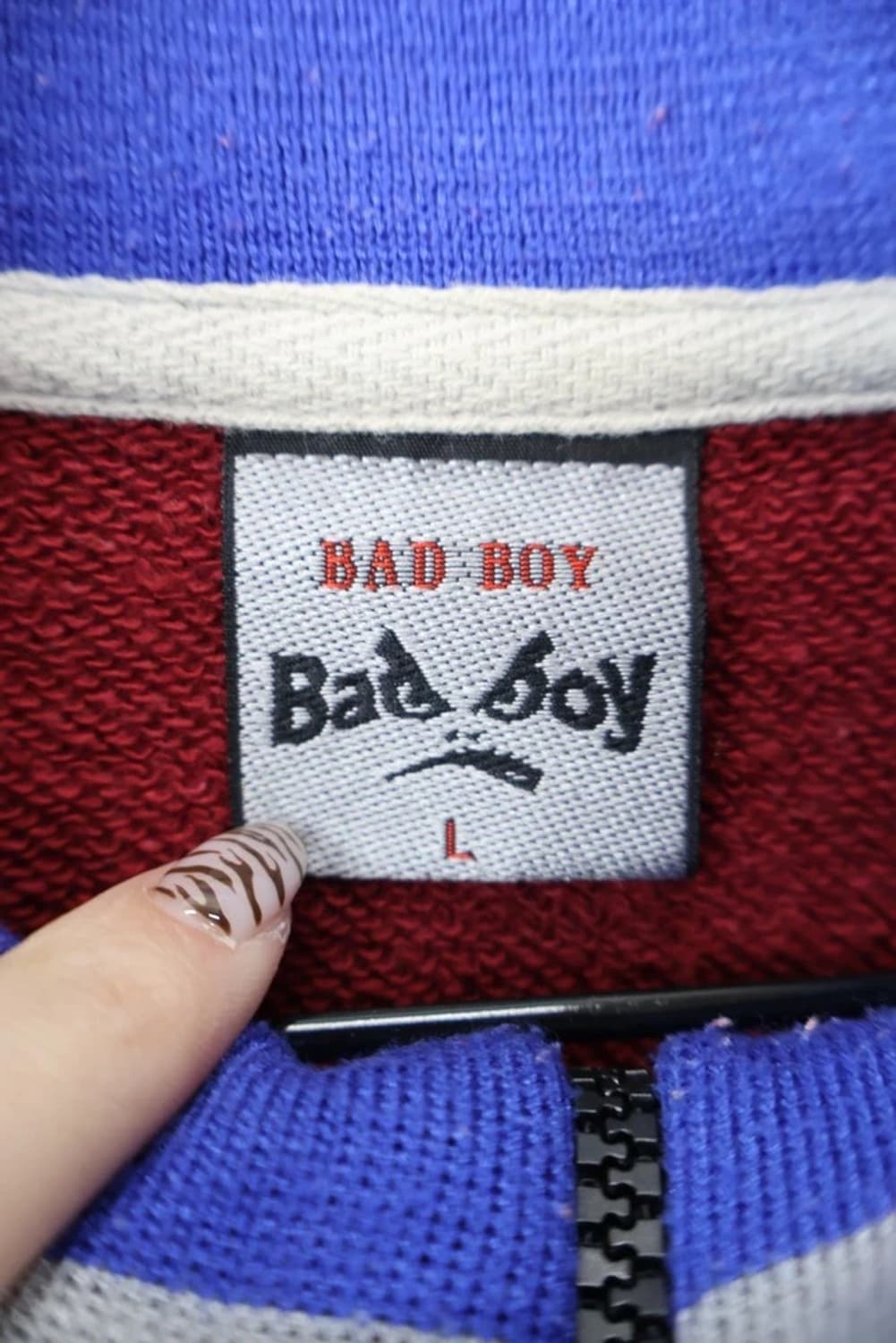 Bad Boy Half Zip Red Sweatshirt 상품이미지5