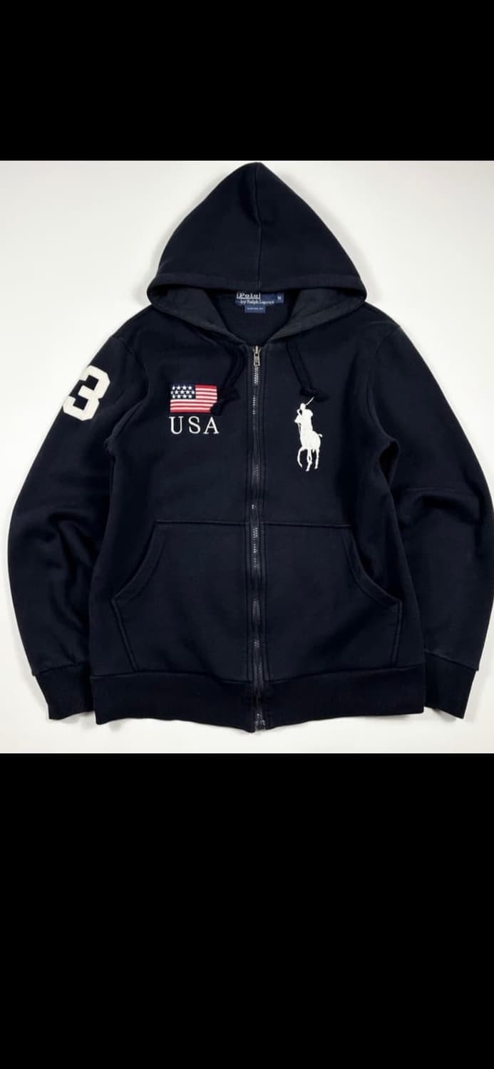 (!!급처!!)폴로 빅포니 성조기 집업 상품이미지1