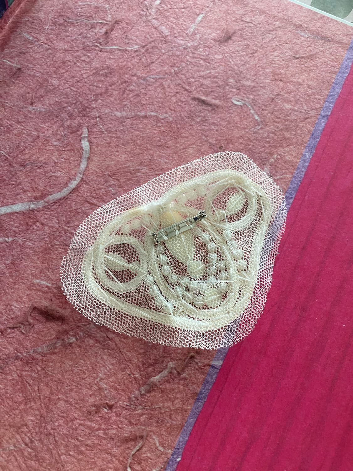 일본수입 레이스 빈티지 브로치 상품이미지3