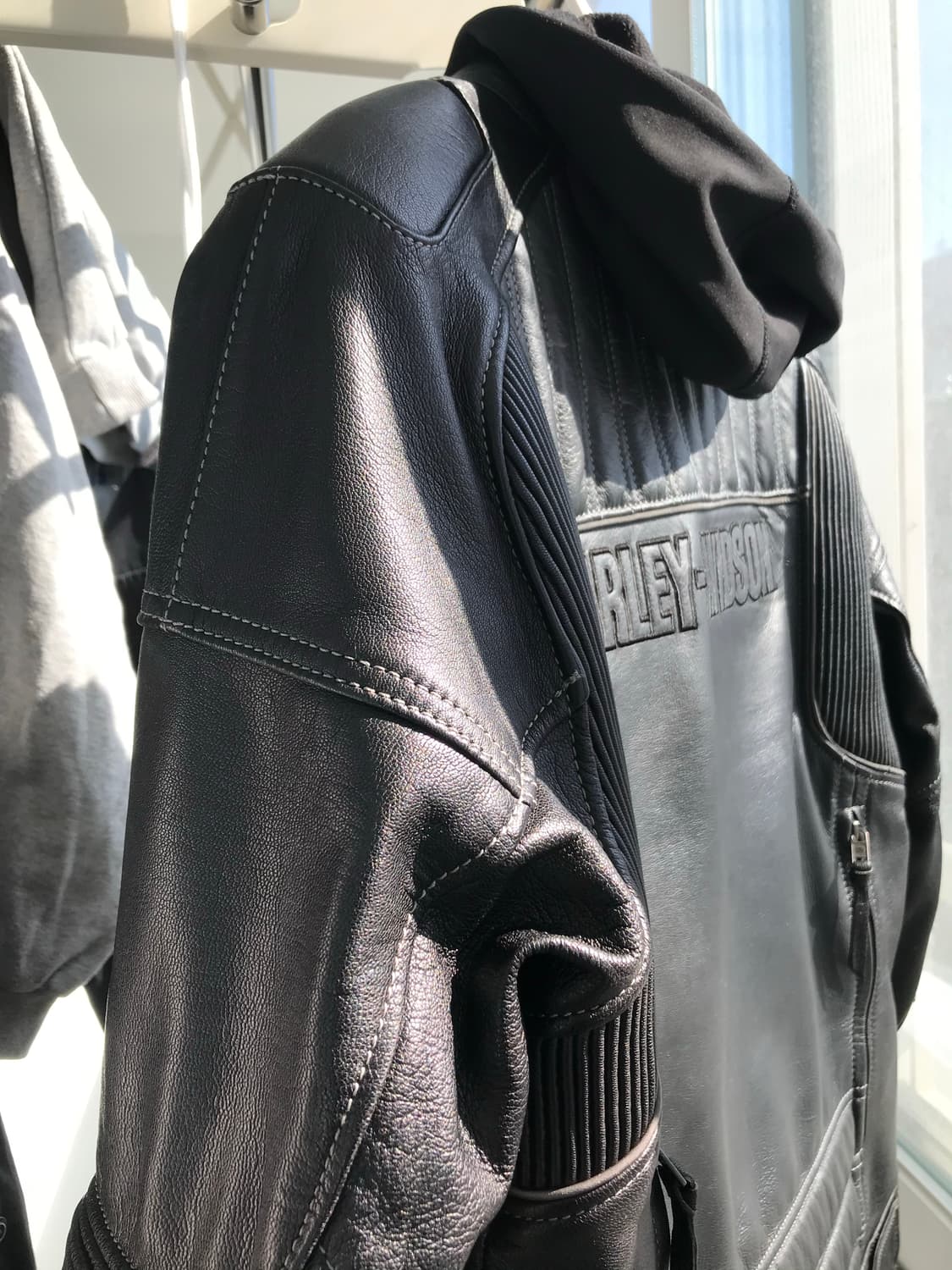 할리 데이비슨 가죽자켓+ 후드 상품이미지4