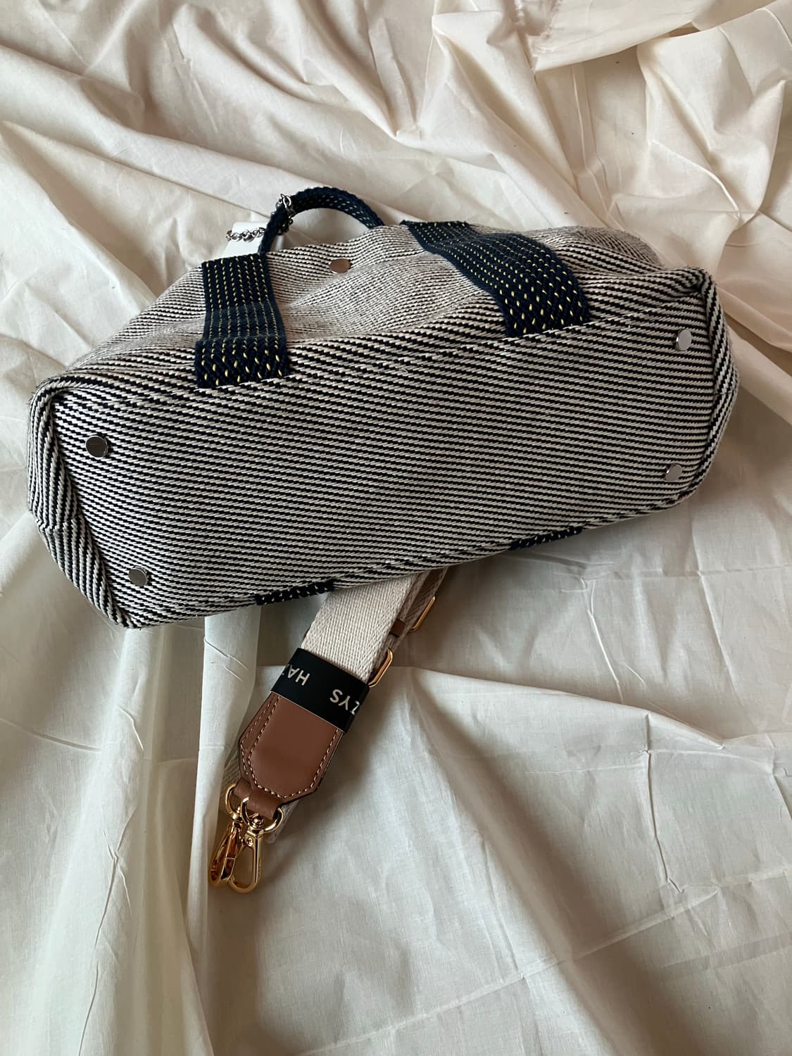 스티치 복주머니 가방 상품이미지4