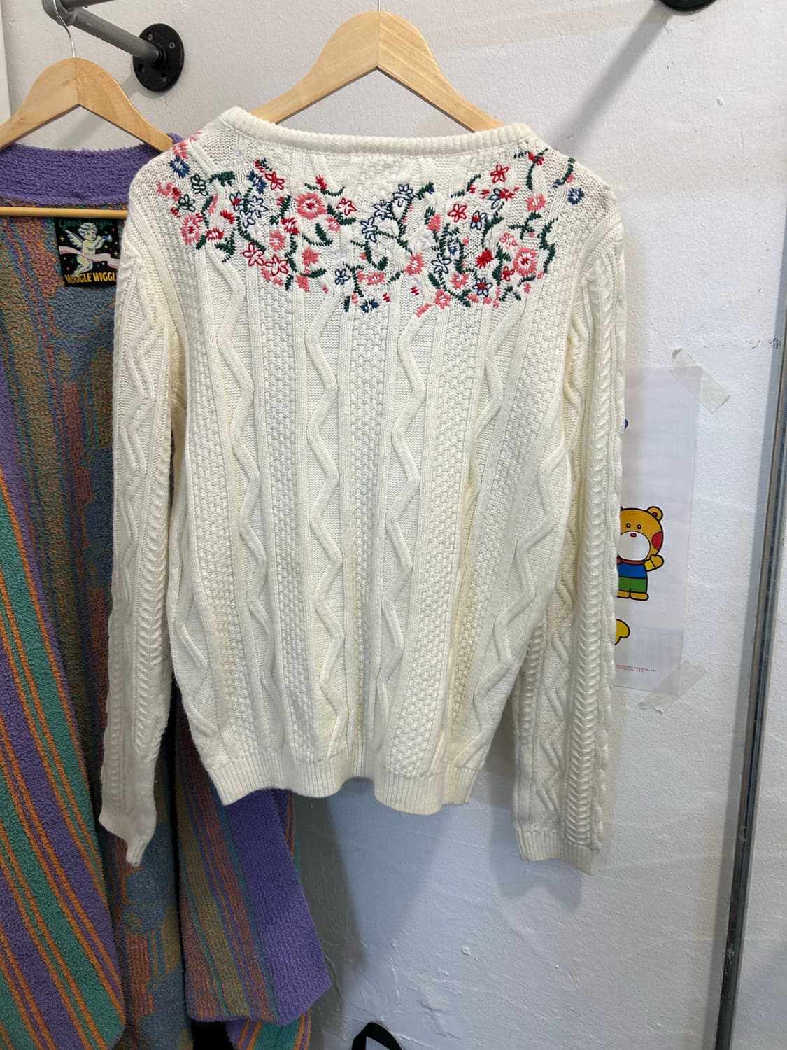 빈티지 케이블 꽃자수 니트 상품이미지6