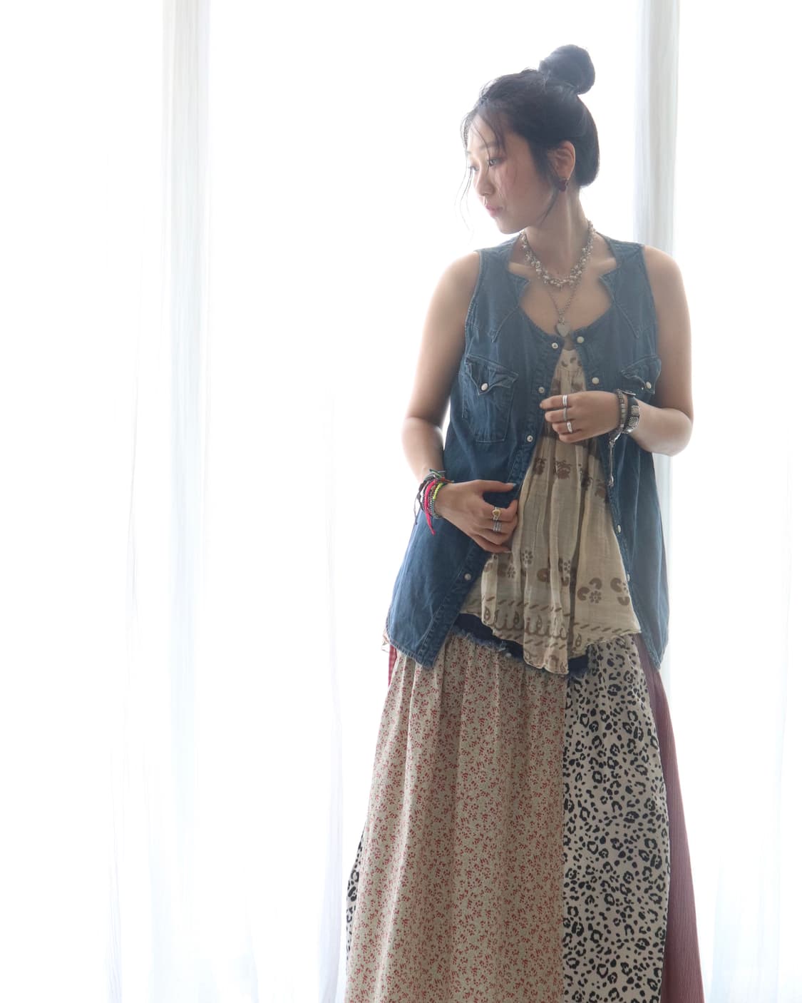[Mes Demoiselles] Ethnic Camisole Top 상품이미지4