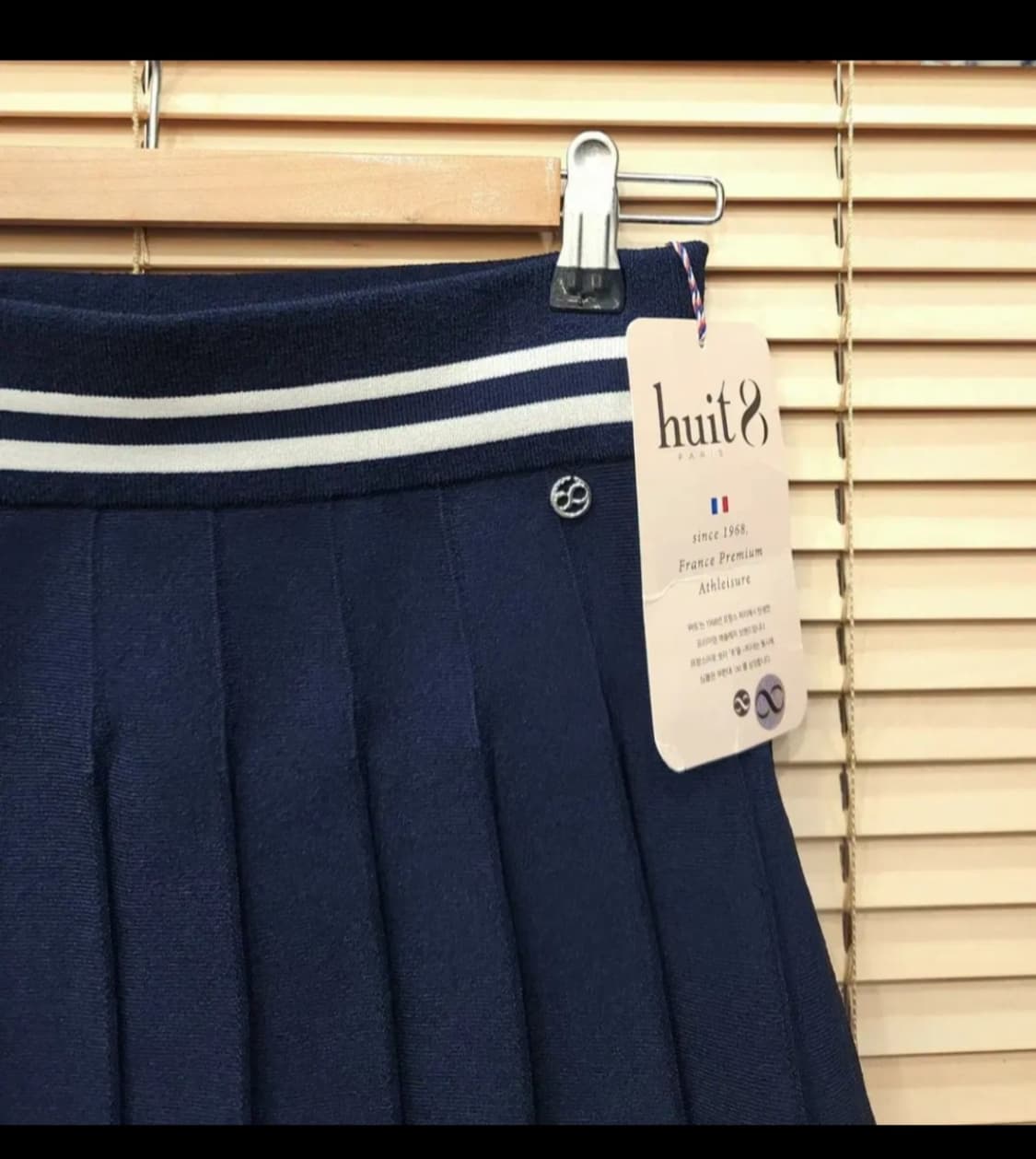 (새상품)위뜨8 니트 플리츠스커트 골프스커트 상품이미지2