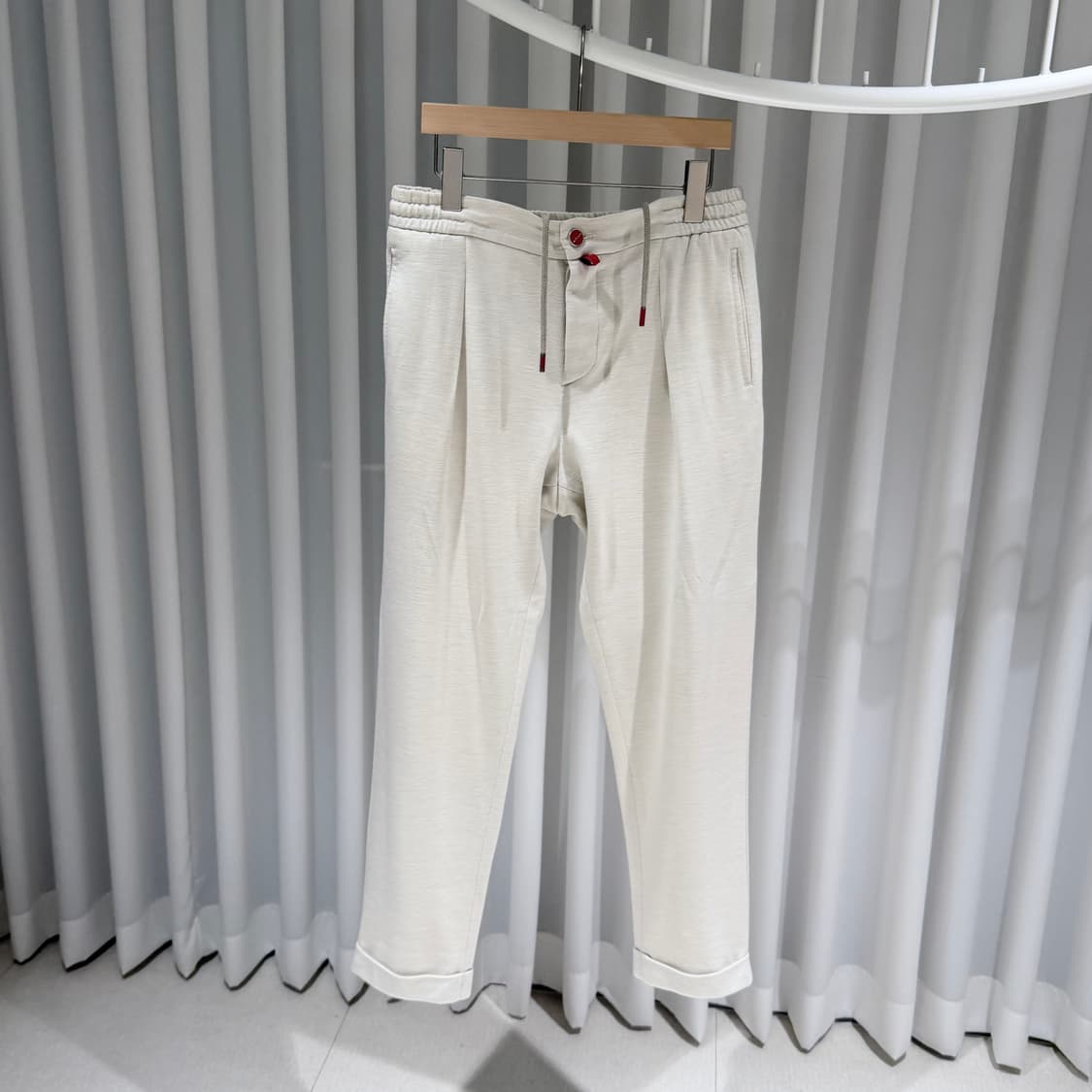 (A+/32) / 키톤 드로스트링 울 코튼 린넨 트레이닝 팬츠 상품이미지2